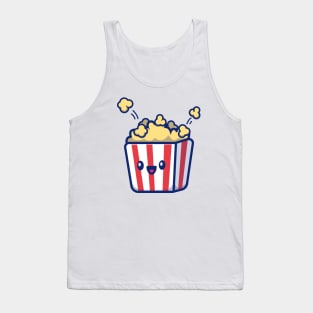 Cute Popcorn Cartoon Tank Top